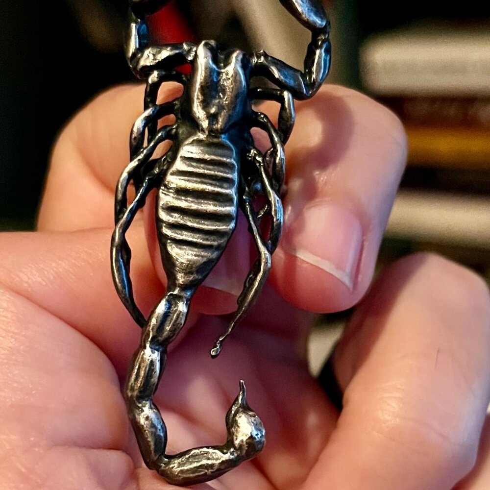 Bloodmilk Blood Milk medium Selket Scorpion Ring Sterling Silver size 6.5